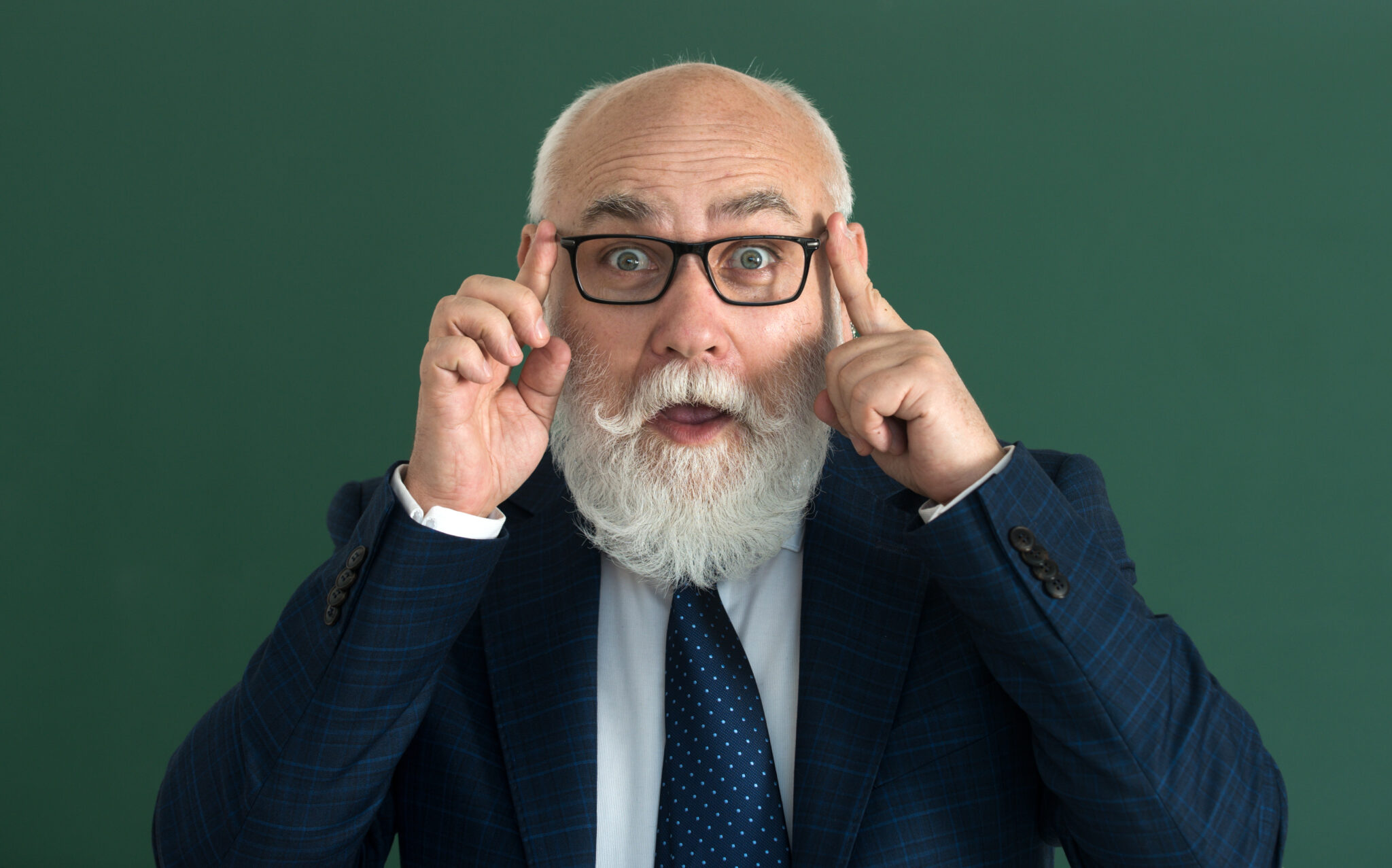 teacher with eyeglasses.